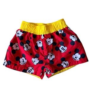 Disney Baby Red Shorts with Yellow Waistband